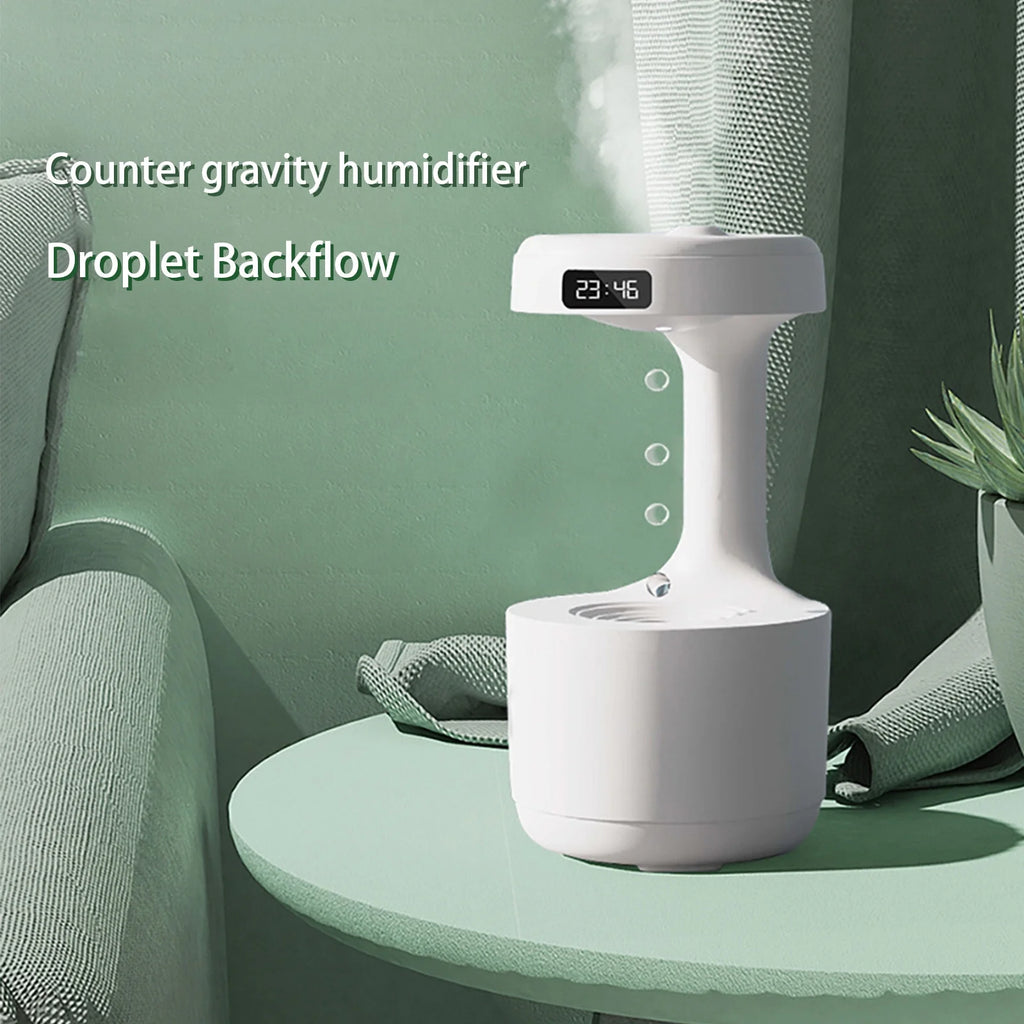 New Year Reset,  Anti-Gravity Water Droplet Humidifier Bedroom Office Desktop Fog Visible USB Humidifier